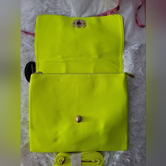 Neon Yellow Crossbody / Clutch Bag - Picture 8 of 10
